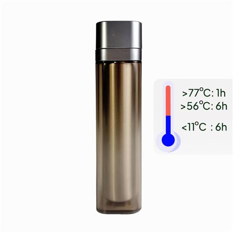 Bình giữ nhiệt 230ml (Nâu beige), bình vuông có thể đặt nằm ngang