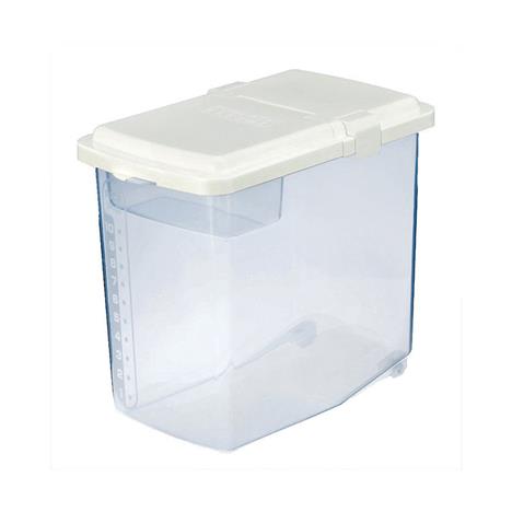 Thùng gạo Inomata 10kg có bánh xe, kèm ca đong gạo