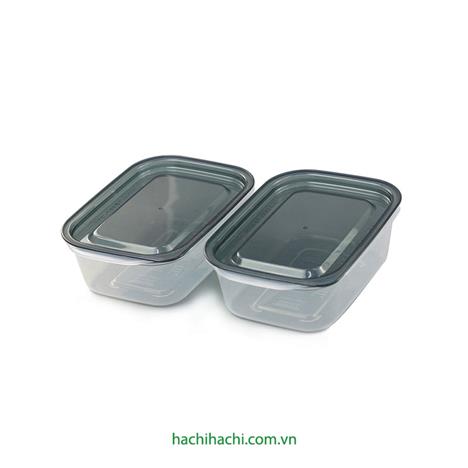Hộp nhựa đựng thực phẩm 400mlx2, trữ đông, trữ mát, dùng được lò vi sóng