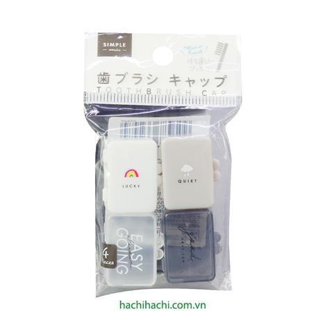 Nắp đậy bàn chải đánh răng 4 cái