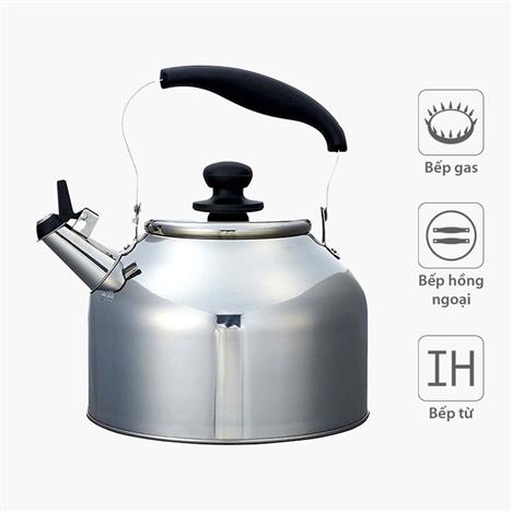 Ấm inox nấu nước Pearl Metal 5L 