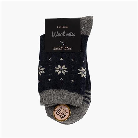 Vớ, tất nữ cổ cao họa tiết Bắc Âu 23-25cm (Nhiều mẫu)-Giao mẫu ngẫu nhiên