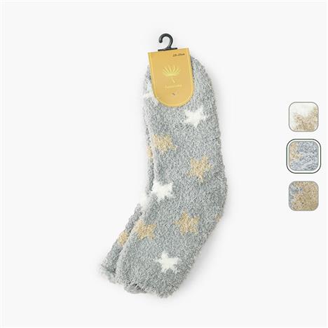 Vớ, tất nữ cổ cao lông mềm hình ngôi sao 23-25cm (Nhiều mẫu)-Giao mẫu ngẫu nhiên