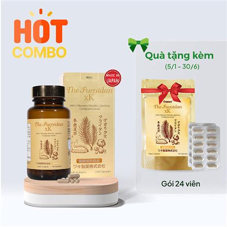TPBVSK: Viên uống The Fucoidan hỗ trợ tăng cường miễn dịch 180 viên- Tặng kèm gói 24 viên (Từ 5/1- 30/6/2026)