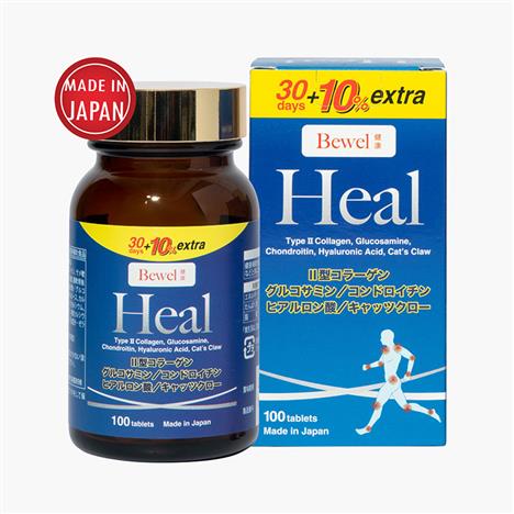 TPBVSK: Viên uống Bewel Heal Nhật Bản 100 viên, Bổ sung chất nhờn cho khớp, giảm đau nhức do thoái hóa