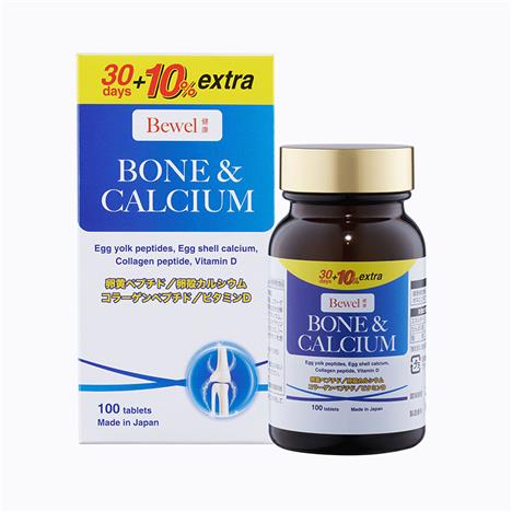 TPBVSK: Viên uống Bewel Bone & Calcium Nhật Bản 100 viên, bổ sung Canxi, xương răng chắc khỏe, giảm loãng xương