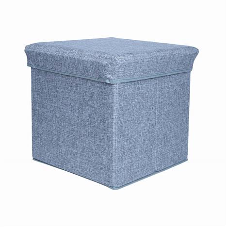 Hộp vải đựng đồ gấp gọn 33x33cm (Xám), có thể ngồi được