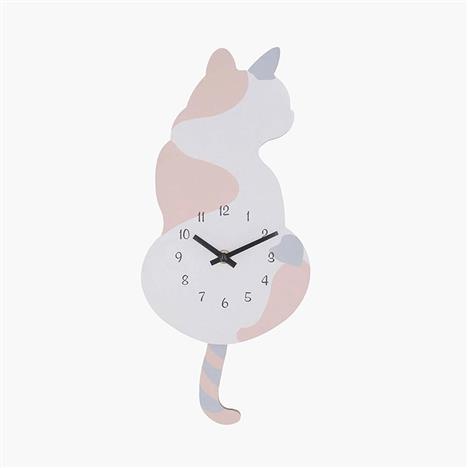 Đồng hồ treo tường 17.6x4.5cm (Hình mèo)