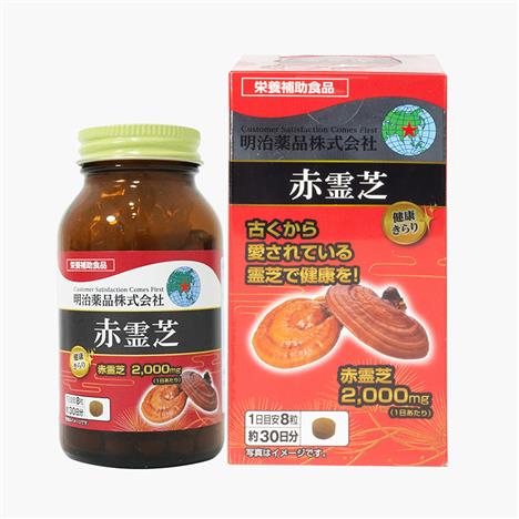 TPBVSK: Viên uống Nấm Linh chi đỏ Nhật Bản Red Reishi Mushroom 240 viên, tăng cường sức khỏe