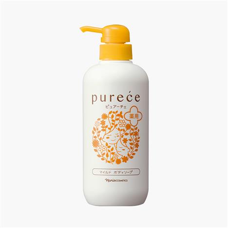 Sữa tắm thảo mộc thiên nhiên Purece 550ml, thích hợp cho cả người lớn và trẻ em