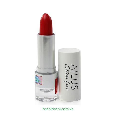 Son môi Nhật Bản Ailus Stress Free Lipstick PK2 (4g) Son lì mịn môi PK2 (Màu hồng đỏ)