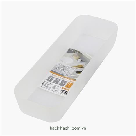 Khay đựng vật dụng, đồ dùng nhà bếp 26.2x9cm (Trắng)