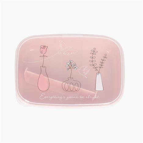 Hộp nhựa đựng thực phẩm Nakaya 650ml kèm tấm chia ngăn (Nhiều mẫu)-Giao mẫu ngẫu nhiên