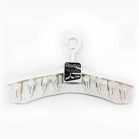 Móc quần áo 8 kẹp (Trắng)