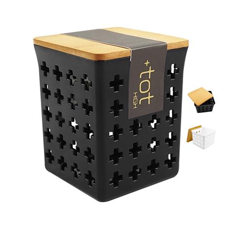 Hộp đựng vật dụng, phụ kiện nắp gỗ Kokubo 7.8x7.8cm (Nhiều mẫu)-Giao mẫu ngẫu nhiên