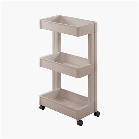 Kệ nhựa Nhật Bản để đồ đa năng 3 tầng có bánh xe 45x26cm