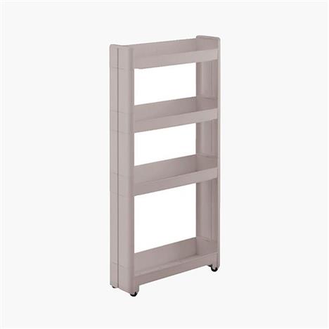 Kệ để đồ đa năng Nhật Bản 4 tầng có bánh xe 45x12.5cm