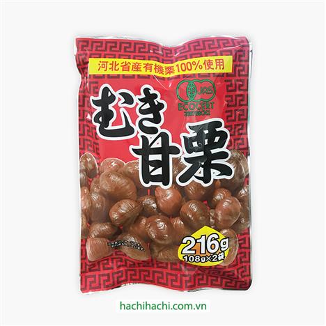 Hạt dẻ ăn liền hữu cơ organic Nhật Bản 216g (108g x 2 gói)