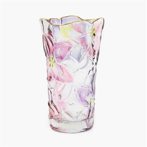 Bình hoa thủy tinh Nhật Bản cao cấp 13.7x 24.1cm