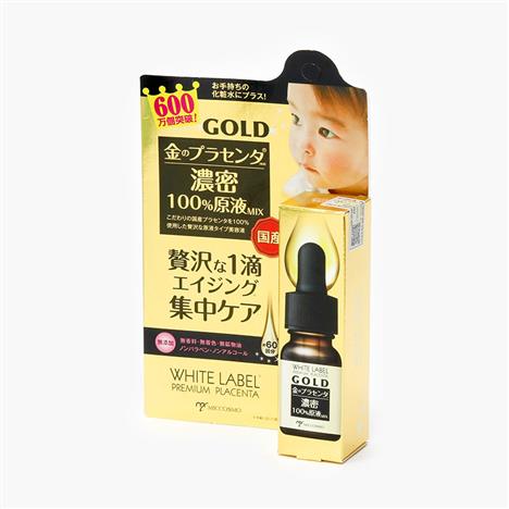 Tinh chất dưỡng sáng da Nhật Bản trắng mịn và cấp ẩm White Label Premium Placenta Gold 10ml