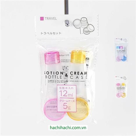 Bộ chiết hóa mỹ phẩm chai 12ml và hũ 5g (Nhiều mẫu)-Giao mẫu ngẫu nhiên