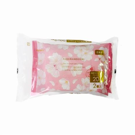 Khăn ướt kháng khuẩn hoa Sakura 20 tờ x 2 gói 