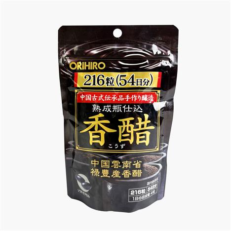 TPBVSK: Viên uống Orihiro Kozu Capsule Nhật Bản 216 viên, giấm đen hạn chế hấp thu chất béo, giúp giảm béo