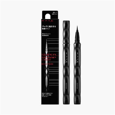 Bút kẻ mắt nước Nhật Bản Kate Super Sharp Liner EX4.0 BK-1 0.5ml, đầu siêu mảnh, bền màu chống trôi