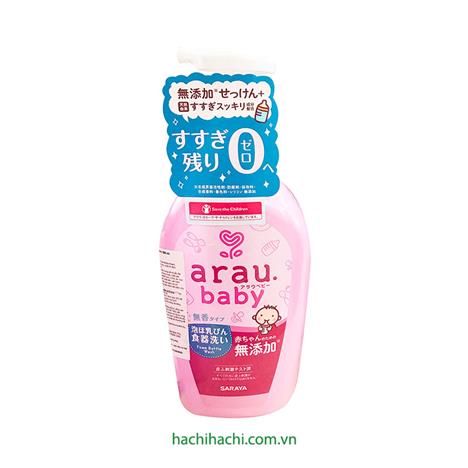 Nước rửa bình thảo mộc Arau Baby - bình 500ml