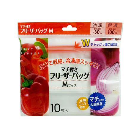 Túi zip đựng thực phẩm size M 10 cái đáy rộng