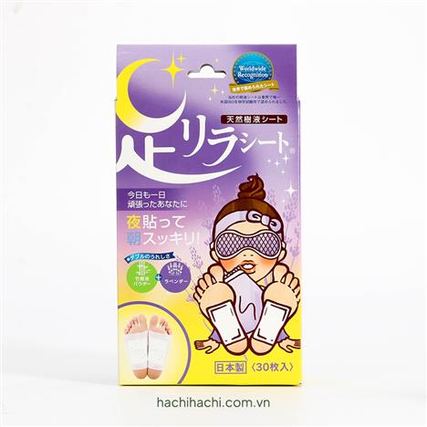 Miếng dán chân thư giãn giảm mỏi mệt Kinomegumi Lavender Oải hương 30 miếng
