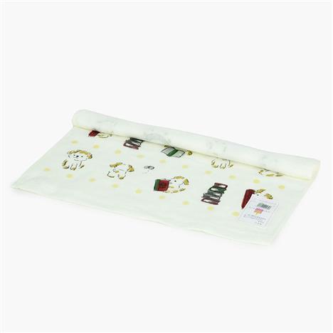 Khăn vải cotton Nhật Bản  Nissen 34x36cm Senshu Wanpaku Land T-403Y Yellow