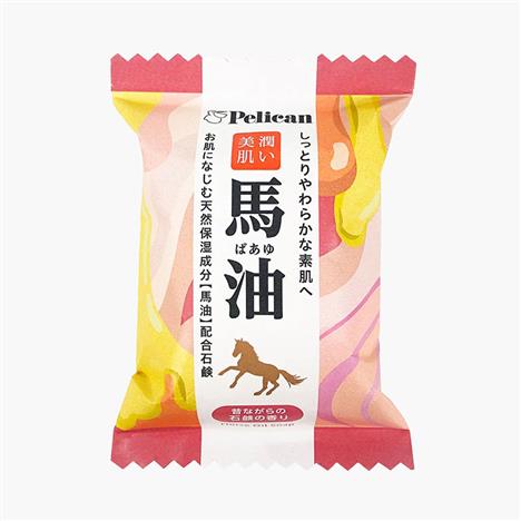 Xà phòng rửa mặt chiết xuất từ dầu ngựa Pelican Family Soap Horse Oil 80g