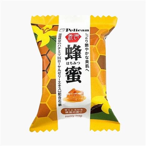 Xà phòng tắm Nhật Bản chiết xuất mật ong Pelican family soap honey 80g