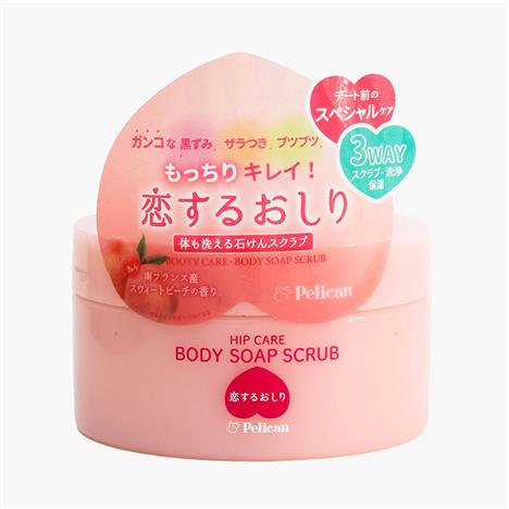 Muối tắm tẩy tế bào chết Pelican giúp sạch mịn da  hip care body soap scrub 180g