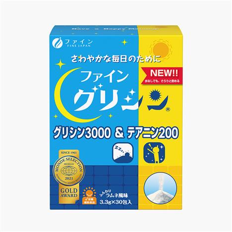 TPBVSK: Bột uống Glycine & Theanine Nhật Bản Fine Japan 3.3gx30 gói, giúp ngủ ngon và sâu giấc