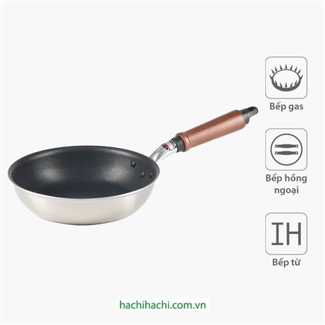 Chảo chống dính cao cấp Nhật Bản Hokuriku 20cm Plateado, dùng được bếp từ