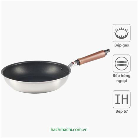 Chảo chống dính cao cấp Nhật Bản Hokuriku 26cm Plateado, dùng được bếp từ