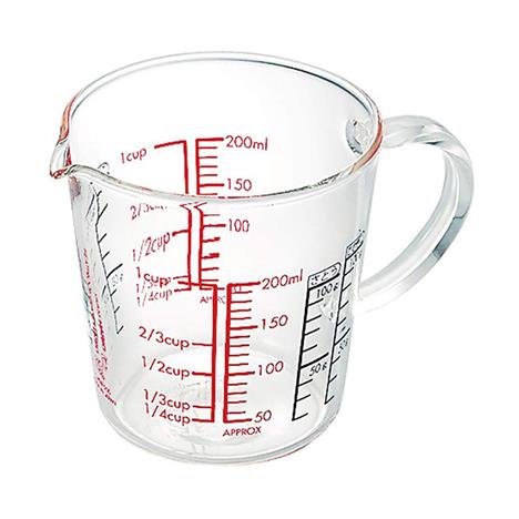 Ca đo lường thủy tinh Hario 200ml (CMJW−200)