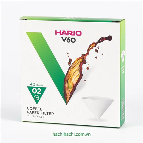 Giấy lọc cà phê Hario 40 cái (V60-VCF-02-40W)