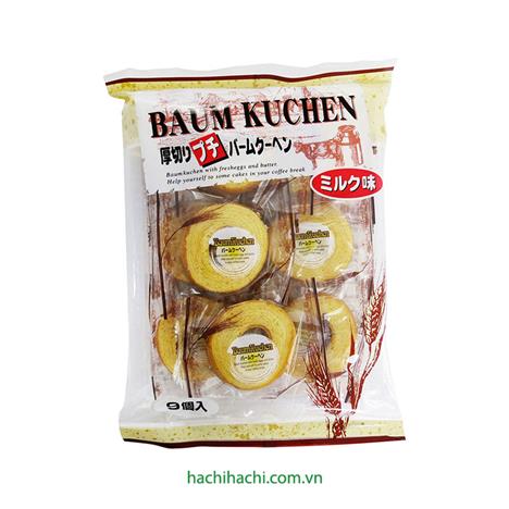 Bánh Baumkuchen mini (190g) Vị sữa