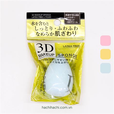 Mút trang điểm 3D hình giọt nước (Nhiều mẫu)-Giao mẫu ngẫu nhiên