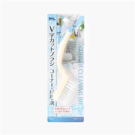 Bàn chải chà ron gạch, góc cạnh chữ V có cán cầm