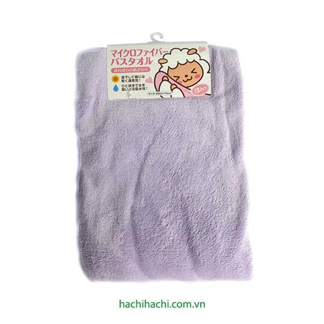 Khăn tắm vải Microfiber 60x120cm (Tím)