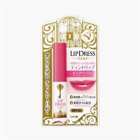 Son dưỡng môi Nhật Bản siêu lì chống nắng  Omi lip dress tint 2g Màu hồng