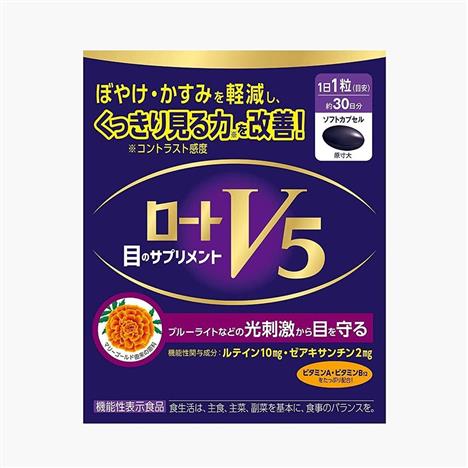 TPBVSK: Viên uống Rohto V5 Nhật Bản 30 viên, giảm thoái hóa điểm vàng, mắt sáng khỏe