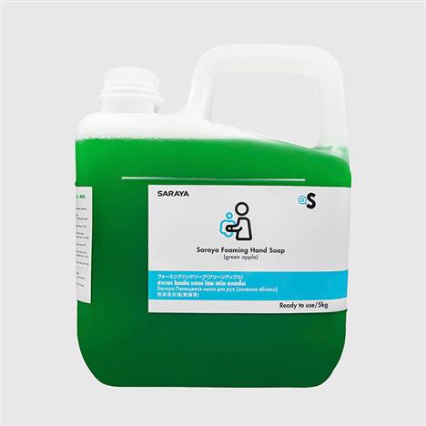 Dung dịch rửa tay Saraya Foaming Hand Soap (Green Apple) 5kg (Hương táo)