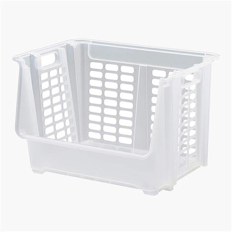Kệ xếp tầng đa năng có bánh xe Sanka 45x34.5x30cm (Trắng)