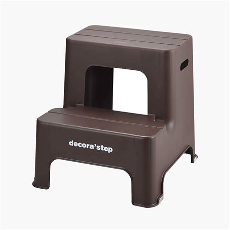 Ghế nhựa 2 tầng đa năng chống trượt Sanka 44x48.5x45cm - Nâu