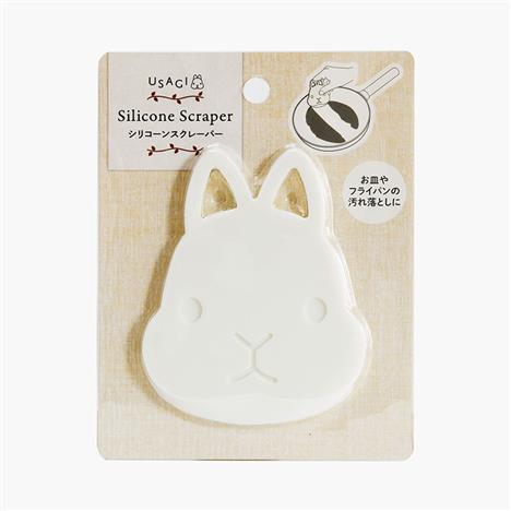Miếng cạo vệ sinh nồi chảo, vật dụng nhà bếp silicone 1 cái hình thỏ (Nhiều mẫu)-Giao mẫu ngẫu nhiên